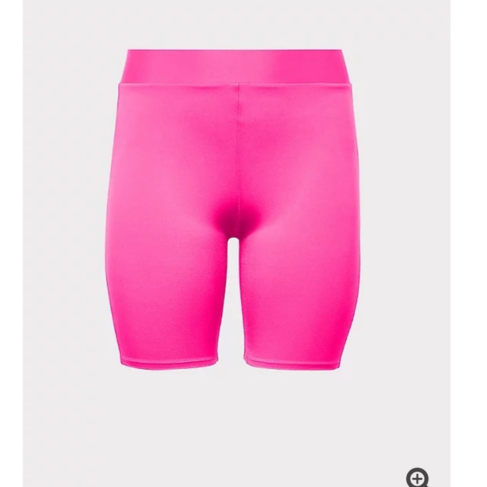 Torrid Neon Pink Liquid Bike Shorts - Picture 3 of 5